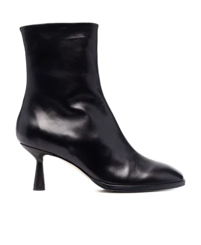AEYDE 70MM ROUND-TOE ANKLE BOOTS