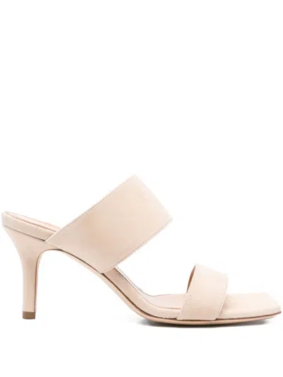 Aeyde 75mm Varvara Suede Sandals In Neutral