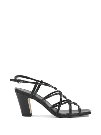 Aeyde Acacia Knotted Caged Sandals In Animal Print