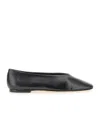 Aeyde Black Moa Nappa Ballerina Flats In Black