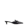 Aeyde Danielle Buckle-embellished Zebra-print Pony Hair Mules In Black