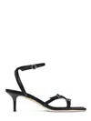 Aeyde Nappa Leather Sandals With Pointed Toe In Black