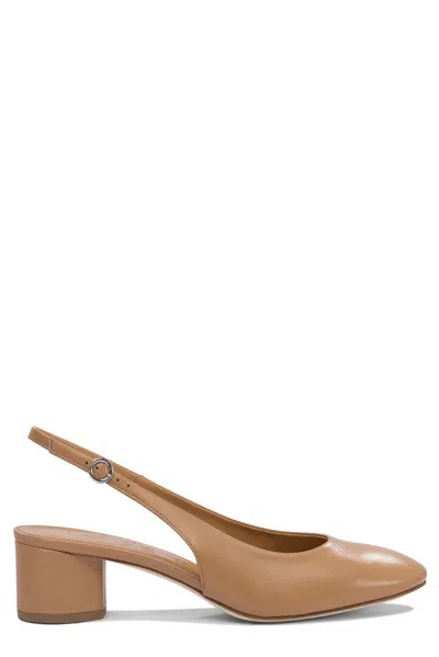 Aeyde Aeydē Romy Slingback Heeled Pumps In Beige