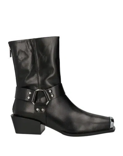 Aeyde Aeydē Woman Ankle Boots Black Size 10 Leather