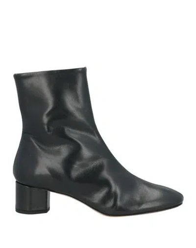 Aeyde Aeydē Woman Ankle Boots Black Size 6 Calfskin