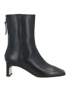 Aeyde Woman Ankle Boots Black Size 5 Leather In Black