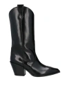 Aeyde 70mm Pointed-toe Leather Boots In Black