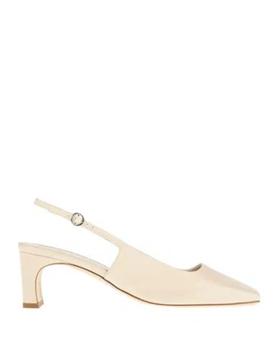 Aeyde Eliza 55mm Slingback Pumps In White