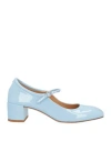 Aeyde Aline 45mm Pumps In Blue