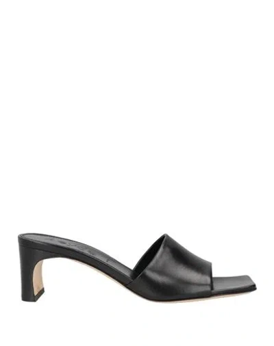 Aeyde Jeanie 55mm Leather Mules In Black
