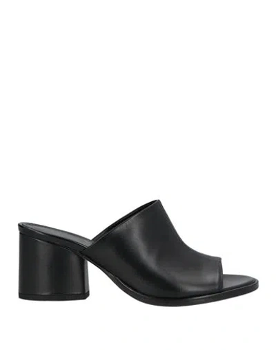 Aeyde Woman Sandals Black Size 8 Leather
