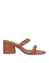 Aeyde Aeydē Woman Sandals Brown Size 8 Soft Leather