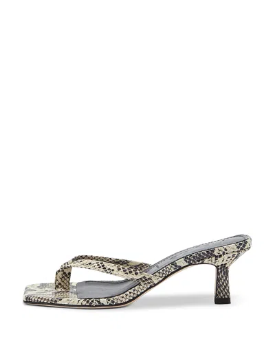 Aeyde Aeyede Women's Wilma Snake Embossed Sandals In Creamy