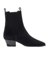 Aeyde Pointed Toe Ankle Boots With Elastic Side Panels In Multi