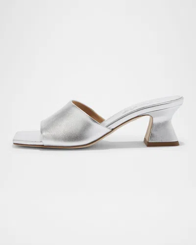 Aeyde Ale Metallic Mule Sandals