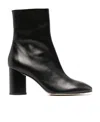 Aeyde Alena Leather Ankle Boots In Black