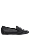 Aeyde Oscar Leather Loafers In Black