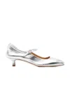 Aeyde Aline Leather Ballerina Shoes In White