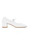 Aeyde Buckle Fastened High Heeled Pumps In White