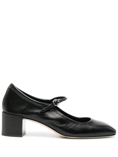 Aeyde Aline Nappa Leather Black Shoes In Black
