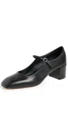 Aeyde Aline Patent-leather Mary Jane Pumps In Black