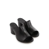 Aeyde Amanda Leather Mules In Black