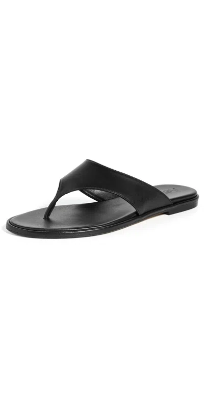 Aeyde Amaya Nappa Leather Black Sandals Black