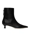 Aeyde Elina 55 Leather Ankle Boots In Black