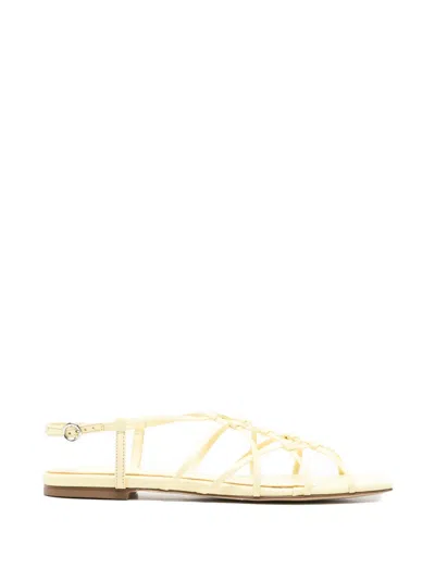 Aeyde Anisa Knot-detail Leather Sandals In Multi
