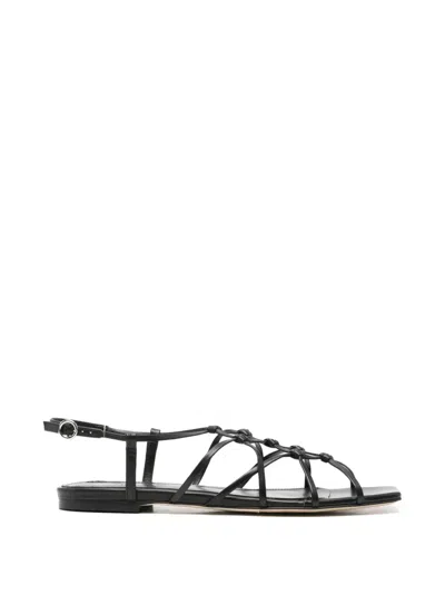 Aeyde Anisa Strappy Leather Sandals In Multi
