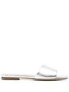 Aeyde Anna Slides In Silver