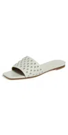 Aeyde Anna Studded Nappa Leather Cloud Sandals Cloud In Gray