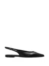 Aeyde Amelia Slingback Flats In Black