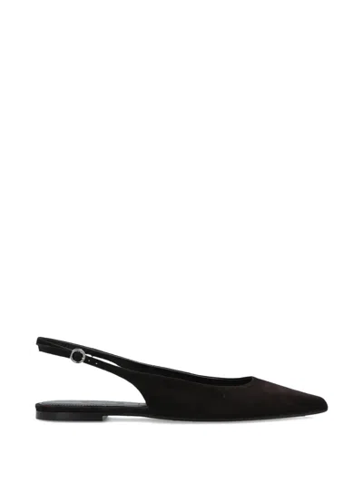 Aeyde Annora Slingback Flat Shoes In Black