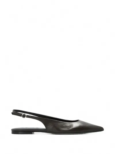 Aeyde Annora Slingback Ballet Flats In Black