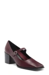 Aeyde Anya Square Toe Pump In Port