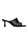 Aeyde Arabella 75mm Leather Mules In Black