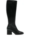 Aeyde Ariana Nappa-leather Block-heel Boots In Black
