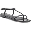Aeyde Ella Leather Sandals In Black