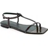 Aeyde Artis Ankle Strap Sandal In Moka