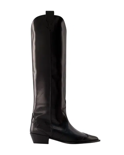 AEYDE ARUNA BOOTS - AEYDE - LEATHER - BLACK