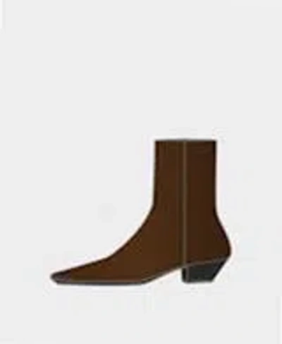 Aeyde Baba Leather Boots In Brown