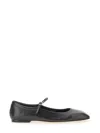 Aeyde Maryjane Leather Ballerina Shoes In Black