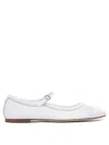 Aeyde Round Toe Ballerina Shoes With Contrast Piping