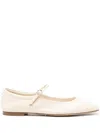 Aeyde Maryjane Leather Ballerina Shoes In Animal Print