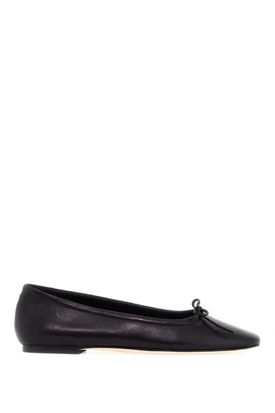 Aeyde Delfina Leather Flats In 黑色