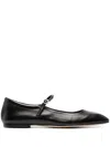 Aeyde Uma Nappa Leather Ballerinas In Black