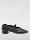 Aeyde Womens Pippa Block-heel Leather Ballet Flats Blac In Black