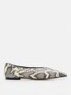 Aeyde Ellie Snake-effect Leather Ballet Flats In Animal Print