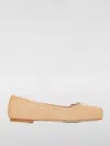Aeyde Gabriella Nappa Leather Ballet Flats In Pink